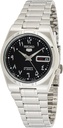 SEIKO 5 WATCH STEEL BLACK ARABIC NO. DAIL (W)