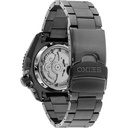 SEIKO 5 WATCH STEEL FULL SMOKEY BLACK 