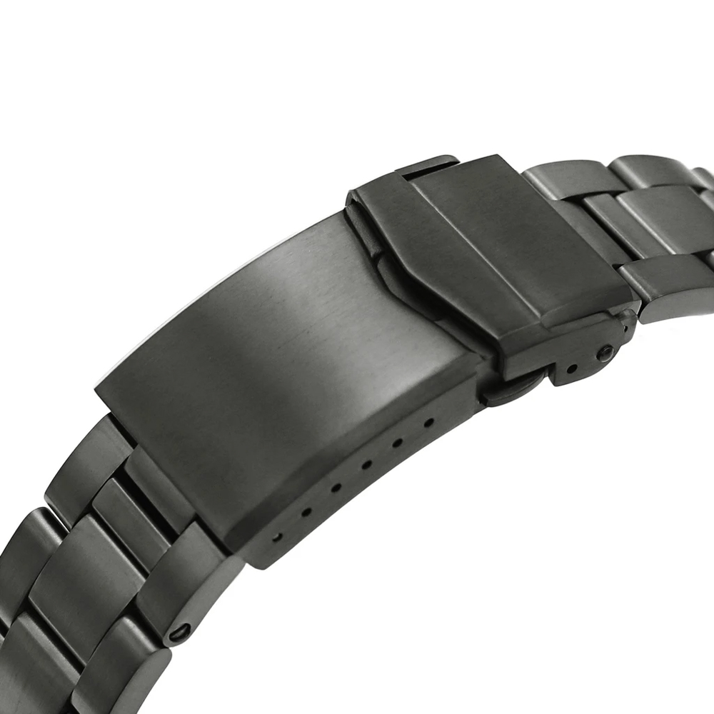 SEIKO 5 WATCH STEEL FULL SMOKEY BLACK 