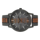 Versus Versace Men's Barbes Solar Watch With Grey And Black Dial And Black Leather Strap