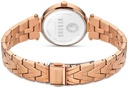 Versus Versace Watch FORLANINI 30MM IP Rose Gold White Silver Dial IPRG Bracelet