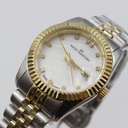 MATIO VALENTINO (W) WATCH 2 TONE WHITE MOP DIAL 