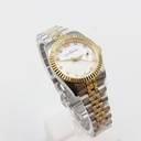 MATIO VALENTINO (W) WATCH 2 TONE WHITE MOP DIAL 