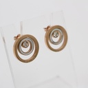 PE ROMAN RG EARRINGS WITH MOP & CRYSTALS