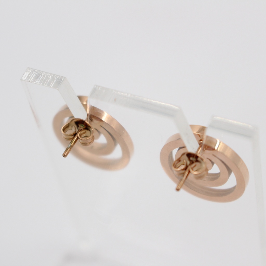 PE ROMAN RG EARRINGS WITH MOP & CRYSTALS