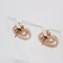 PE ROMAN RG EARRINGS WITH MOP & CRYSTALS
