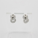 POLICE LADIES RHODIUM PLATED EARRING WITH DOUBLE R