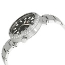 Seiko 5 Sports Bottle Cap Silver Stainless Steel Black Dial Automatic Mens Watch SRPC61K1