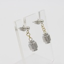 POLICE LADIES TWO TONE GOLD PLATED EARRING WITH RH
