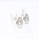 PE ROMAN SS EARRING WITH MOP & CRYSTALS
