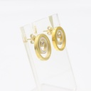 PE ROMAN GP EARRINGS WITH MOP & CRYSTALS
