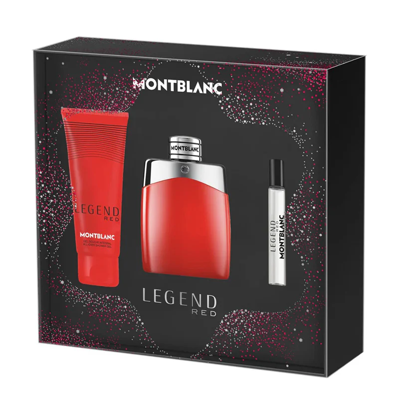 MONT BLANC LEGEND RED (M) SET EDP 100ML + EDP 7.5ML + SG 100ML (NEW PACK)