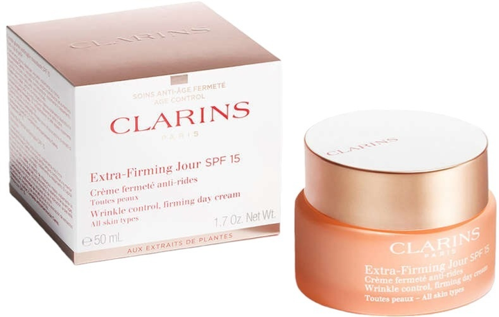 CLARINS EXTRA-FIRMING JOUR WRINKLE CONTROL DAY CREAM ALL SKIN TYPES 50 ML  
