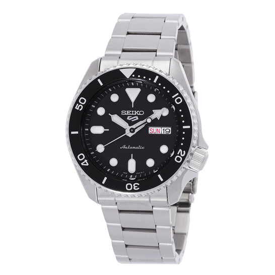 SEIKO WATCH STEEL BLACK DAIL