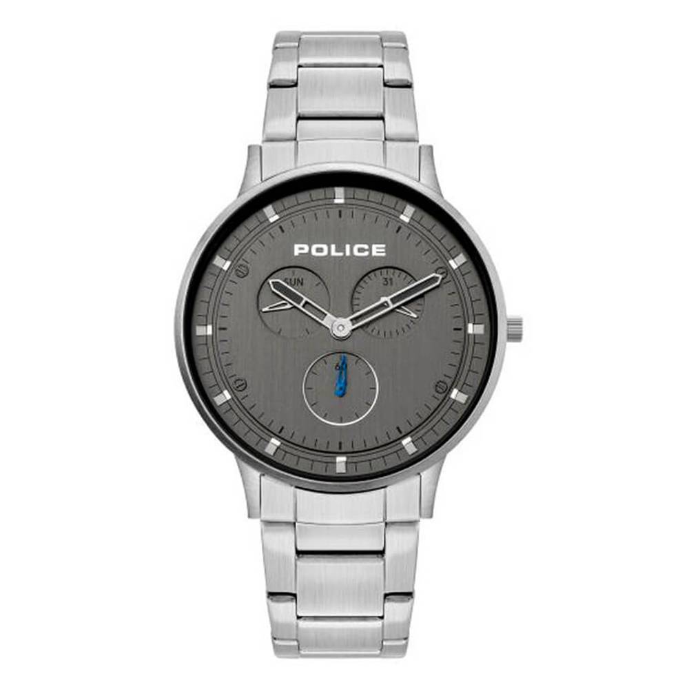 POLICE WATCH PL G BERKELEY SS CASE BLK DIAL SIL BRACELET