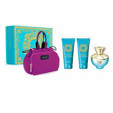 VERSACE POUR FEMME DYLAN TURQUOISE GIFT SET (EDT 100ML WITH SHOWER AND BODY GEL)