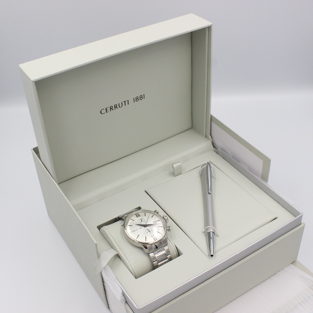 [C CRWA178SN04MS-SET] طقم ساعة وقلم شيروتي 1881 CRWA178SN04MS-S1
