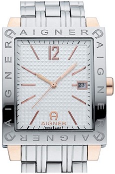 AIGNER BRESCIA WHITE DIAL STAINLESS STEEL  
 WATCH A34101 