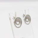 PE ROMAN SS EARRING WITH MOP & CRYSTALS