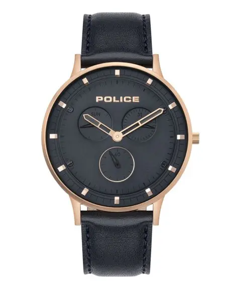 POLICE G BERKELEY RG CASE BLU DIAL BLU LEATHER