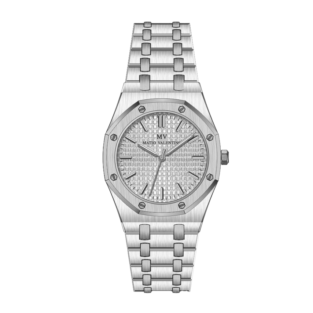 MATIO VALENTINO (W) WATCH FULL SILVER 3D DIAL