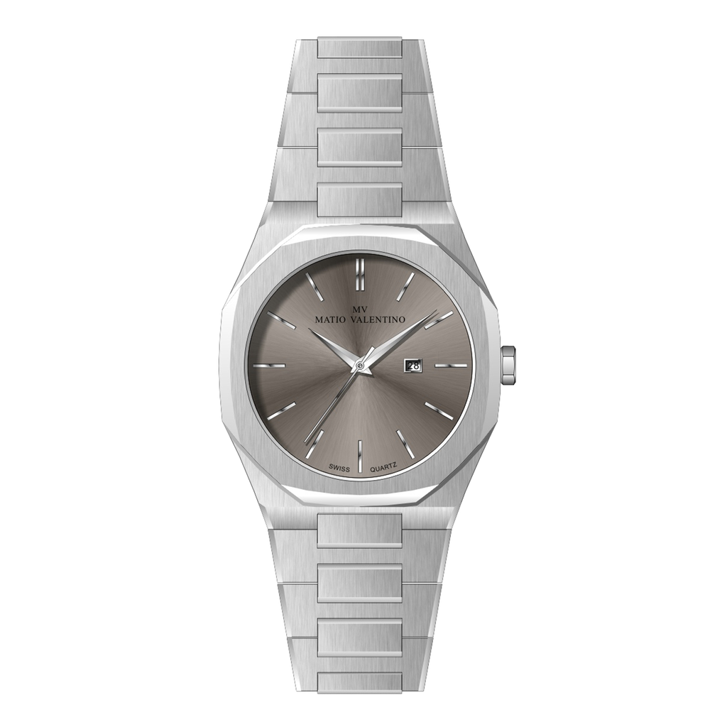 MATIO VALENTINO (M) WATCH SILVER SILVER DIAL 