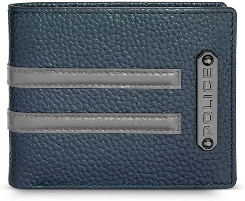 POLICE - Con Voi Wallet For Men Blue And Grey - PELGW2202902, Classic