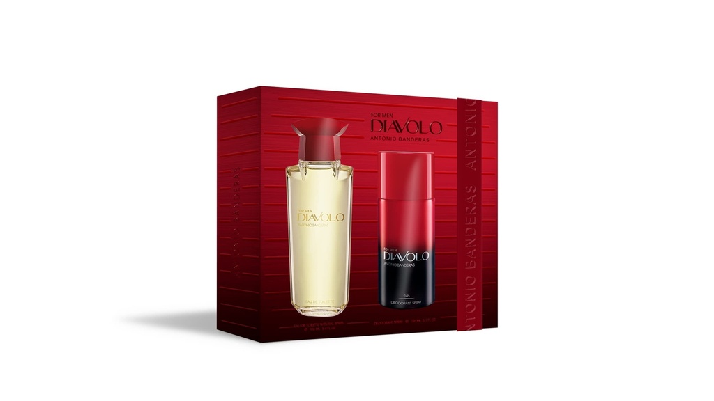 Antonio Banderas Diavolo (M) Set EDT 100ML + Deodorant Spray 150ML