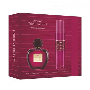 ANTONIO BANDERAS HER SECRET TEMPTATION (W) SET EDT 80ML + DEODORANT SPRAY 150ML 