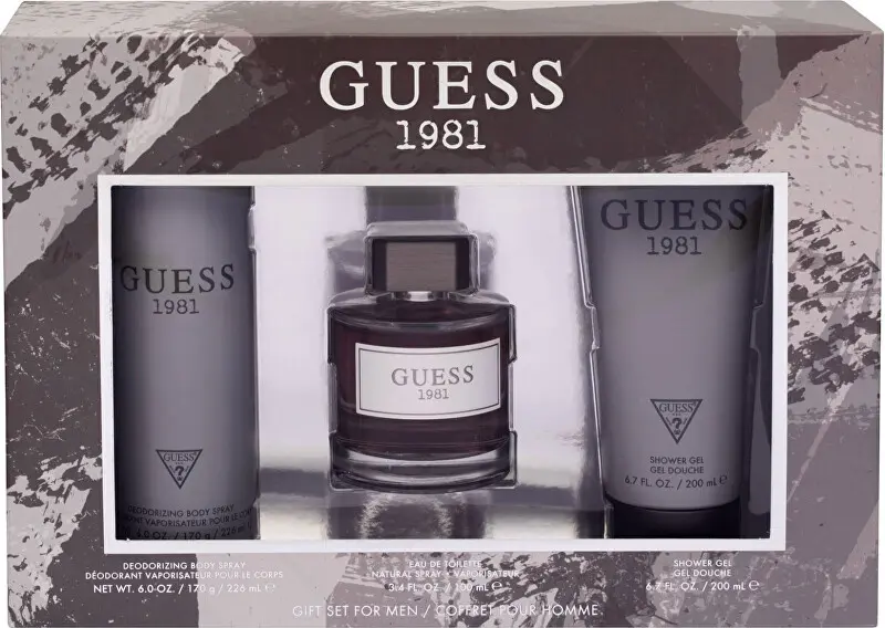 GUESS 1981 (M) SET EDT 100ML + SG 200ML + BODY SPRAY 226ML 