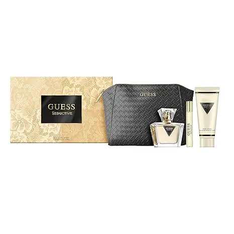 مجموعة GUESS SEDUCTIVE (نسائية) EDT 75 مل + EDT 15 مل + BL 100 مل + حقيبة