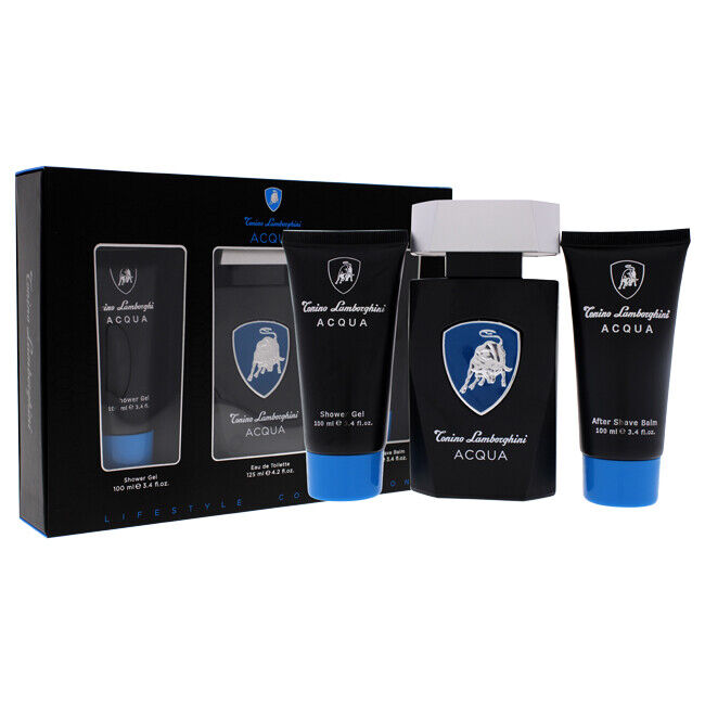 TONINO LAMBORGHINI ACQUA (M) SET EDT 125ML + SG 100ML + ASB 100ML