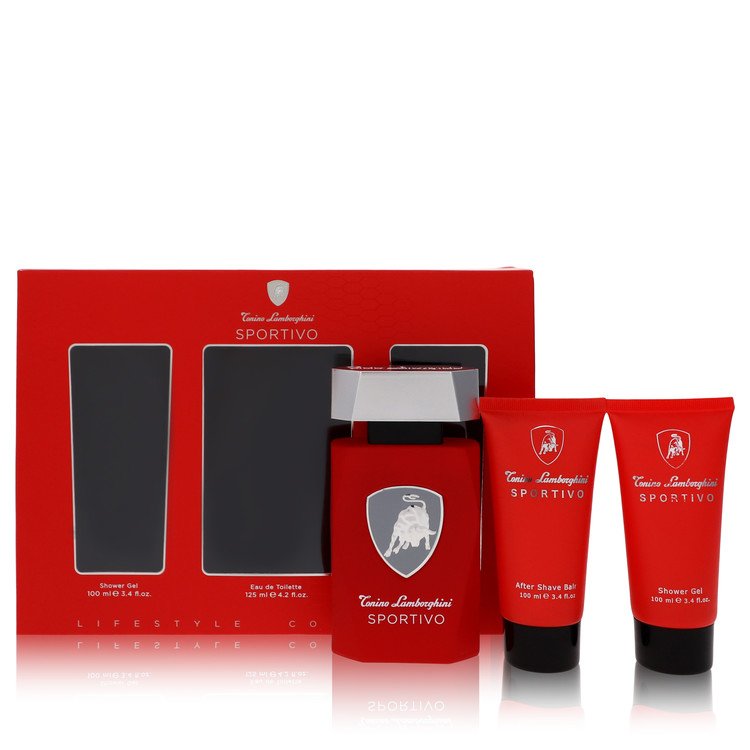 TONINO LAMBORGHINI SPORTIVO (M) SET EDT 125ML + SG 100ML + ASB 100ML 