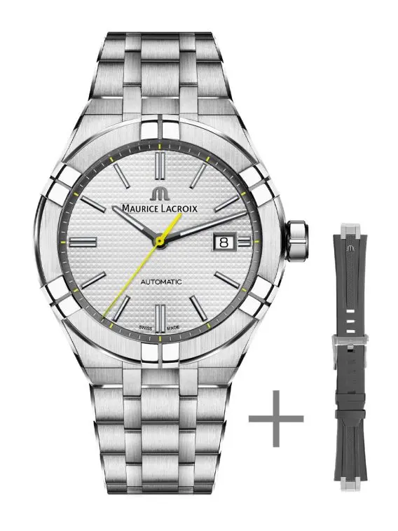 Maurice Lacroix Automatic Swiss Made Silver Stainless Steel 42mm Watch