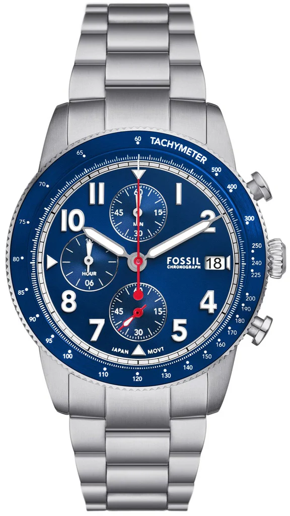 Fossil Sport Tourer Chronograph Stainless Steel Watch-FS6047