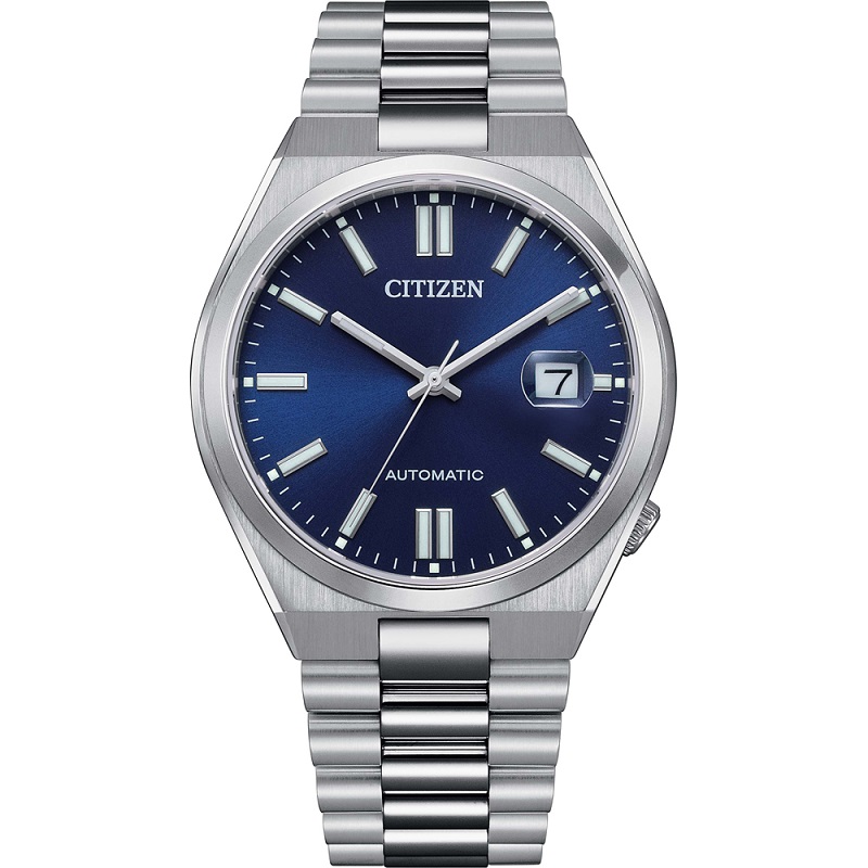 Citizen Tsuyosa men’s automatic watch with a striking blue dial and elegant