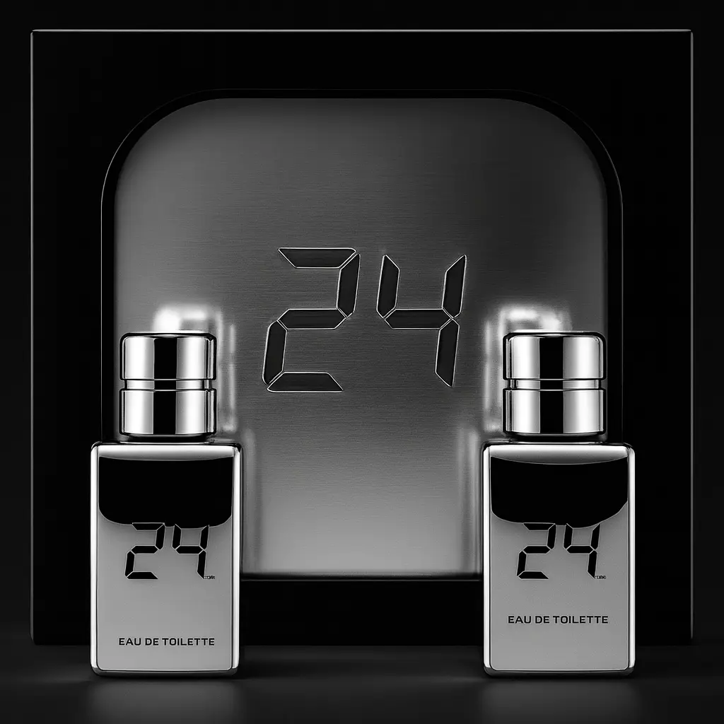24 Platinum Gift Set 24 Platinum 1.7 Oz EDT Spray + 24 Platinum Oud 1.7 Oz EDT Spray  Men