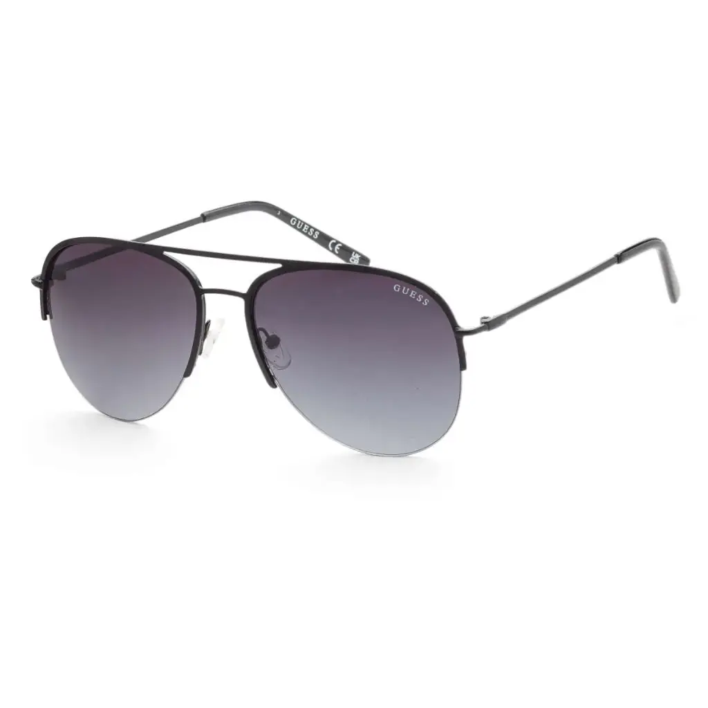 Guess Factory Men's Black Aviator Sunglasses GF0224-01B
