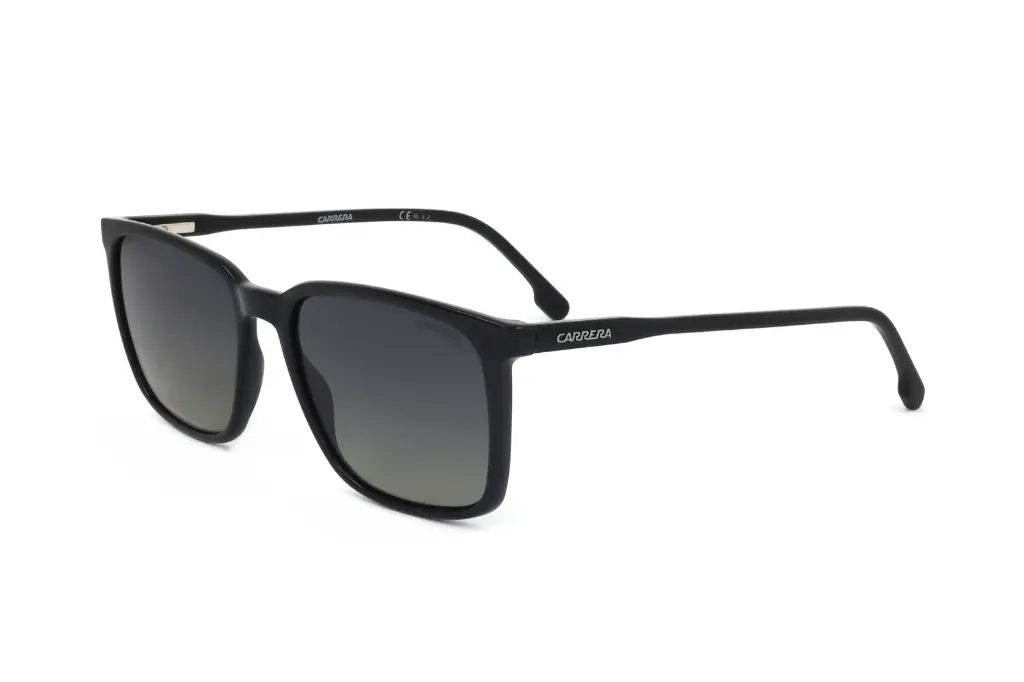 نظارة شمسية CARRERA 259/S 0807 WJ بإطار أسود وعدسات رمادية مقاس 55 مم