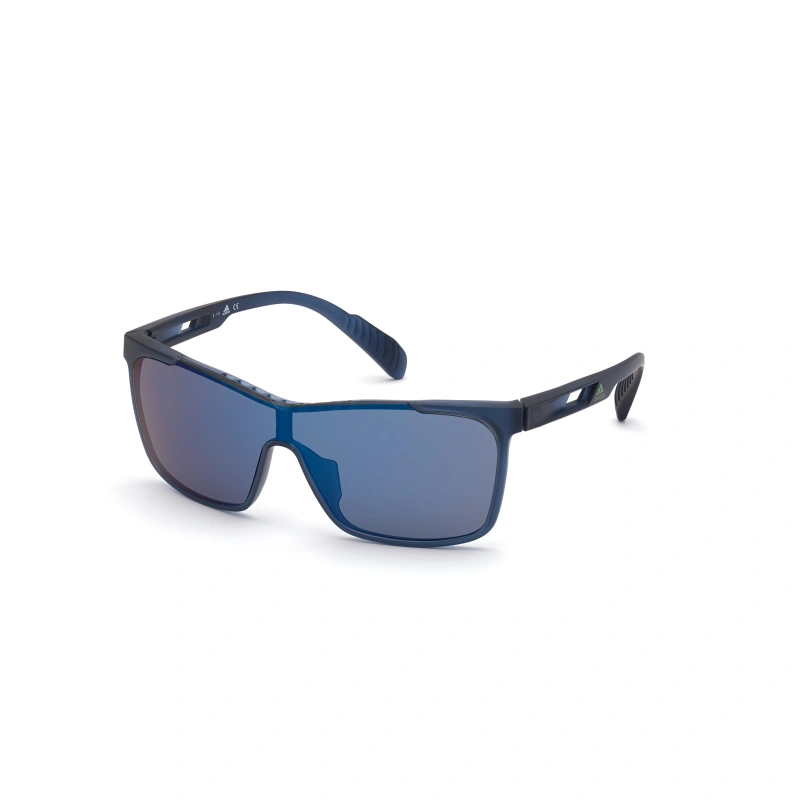 Adidas Sport SP 0019 - 91V Matt Blue Sunglasses Unisex