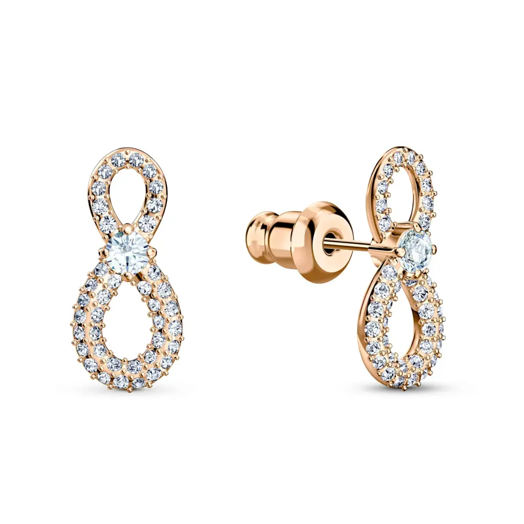 Swarovski Rose Gold-Tone Earring