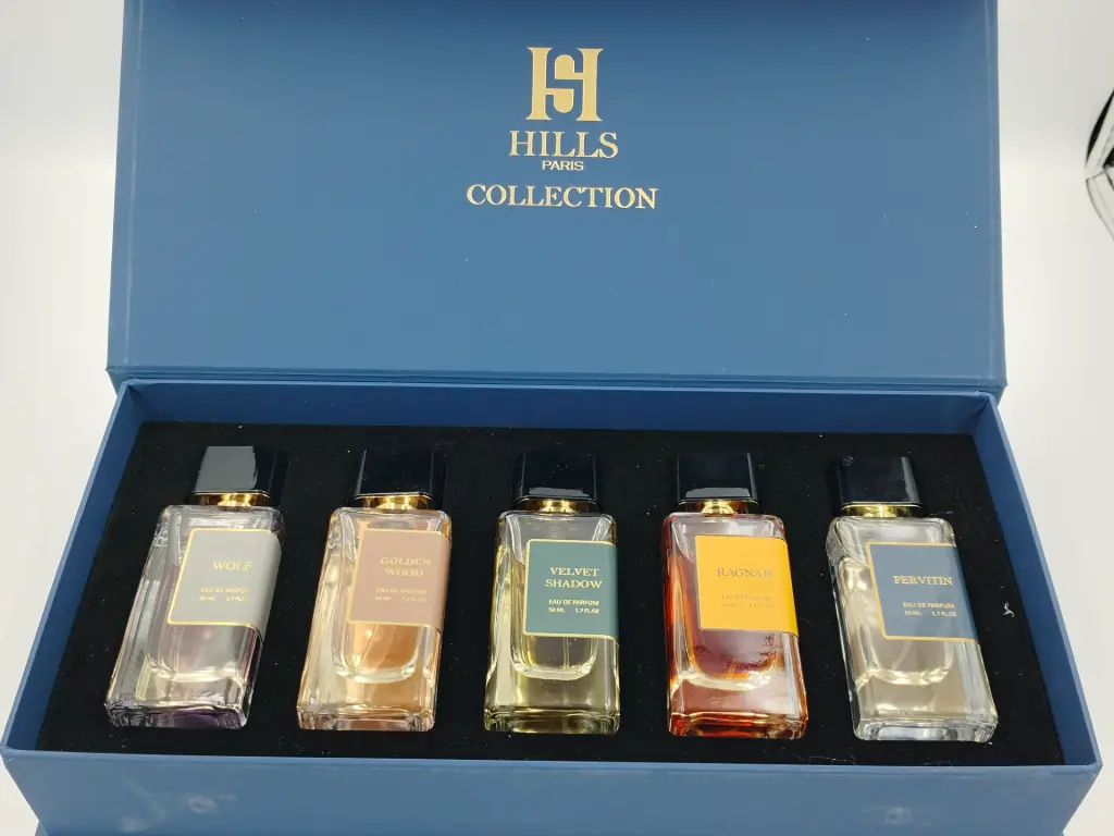 HILLS PARIS PERFUME COLLECTION BLUE (5PSC X 50ML)