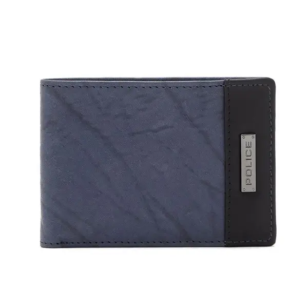 [PA40031WLBL] Police Men's Wallet Black and Navy PA40031WLBL