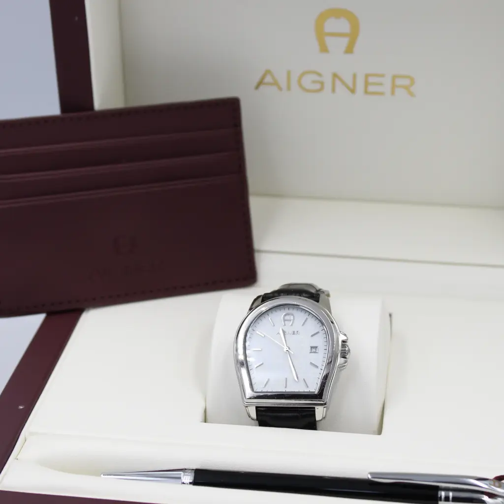 AIGNER WATCH +PEN+CARD HOLDER SET ARWG481001