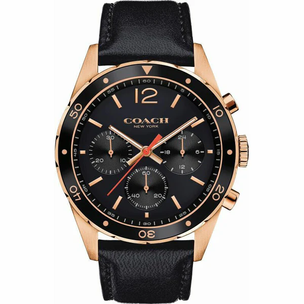 COACH black strap chronograph men's watch 14602087