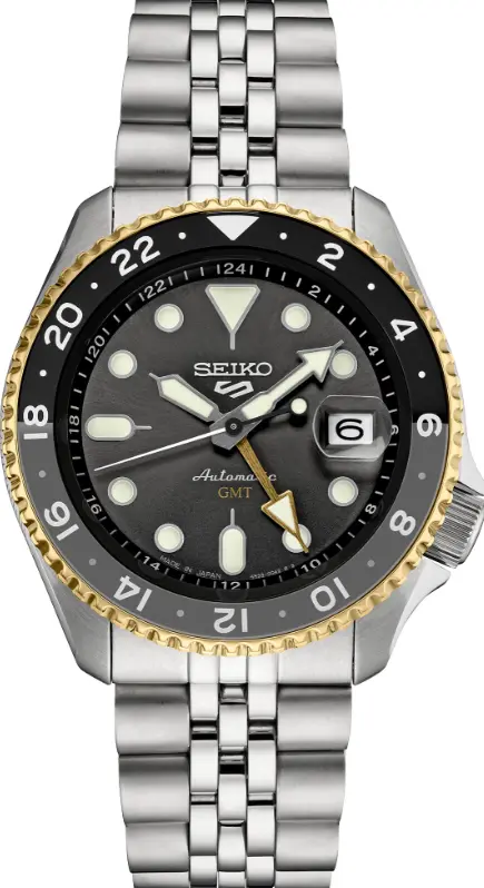 Seiko 5 Sports GMT SSK021 Grey Two-Tone