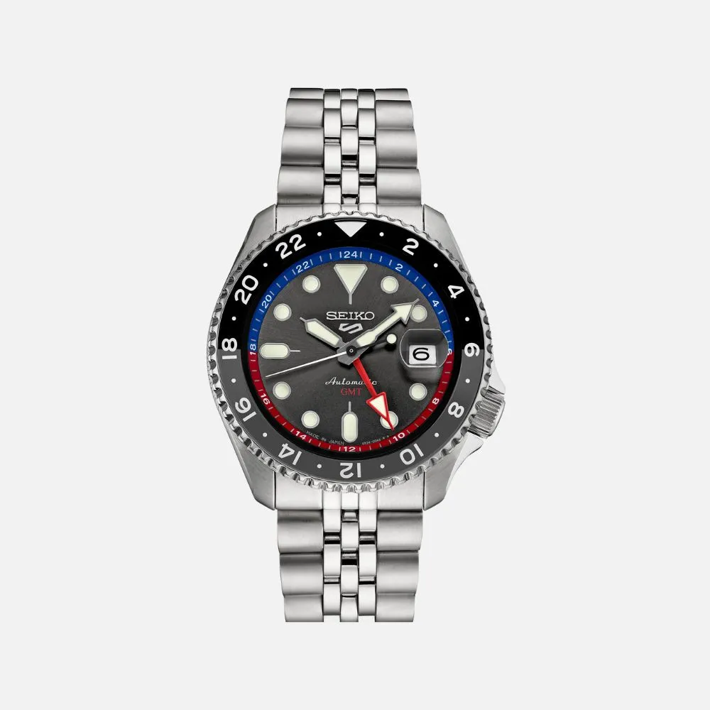 Seiko 5 Sports SSK019 GMT Black Dial Automatic Watch