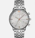 Emporio Armani Men's Silver Tone Chronograph Watch AR19333
