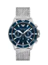 Emporio Armani Stainless Steel 43mm Blue Dial watch AR11587