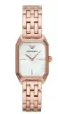 Emporio Armani  Giola White Mother of Pearl Dial Rose Gold Steel Strap Watch For Women AR11147